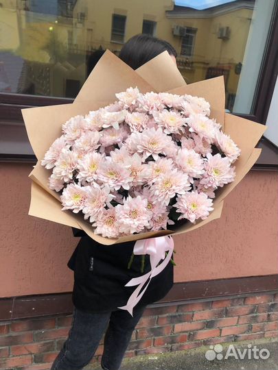 Букет цветов, букет кустовых хризантем