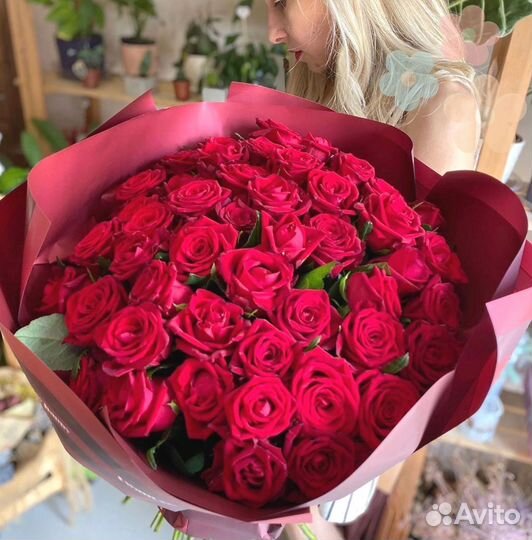 101 Роза цветы доставка 25 51 101 Роза