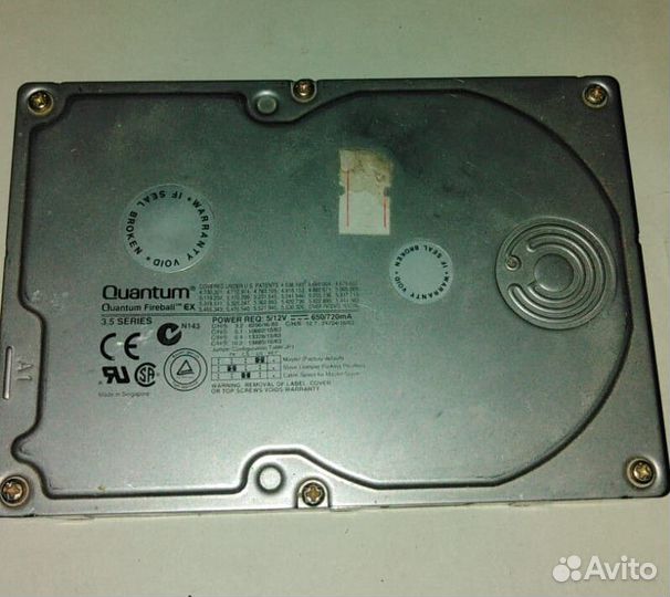 Винтажный жесткий диск Quantum Fireball 3,2 Gb