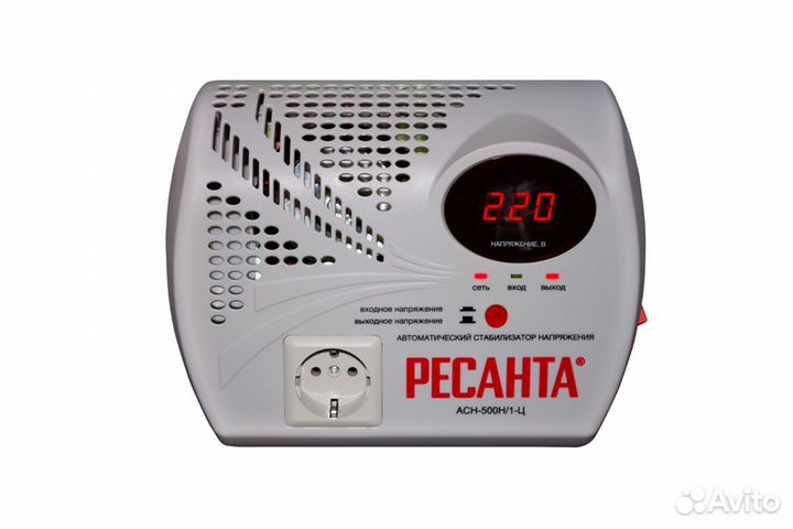 Стабилизатор напряжения Ресанта 500 Н/1 Ц