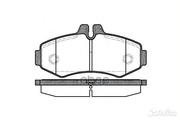 701 00 колодки дисковые перед MB Vito 2.0i/2