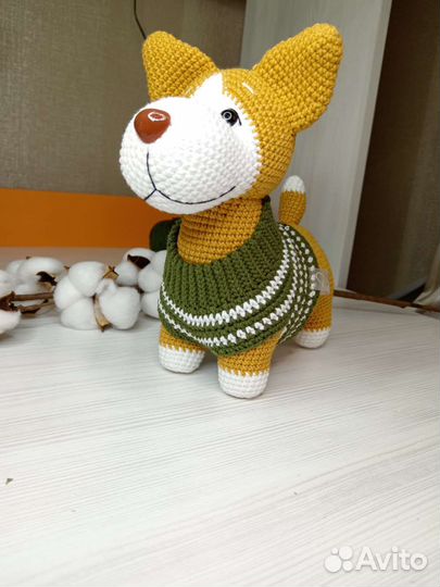 Корги игрушка ручная работа подарок