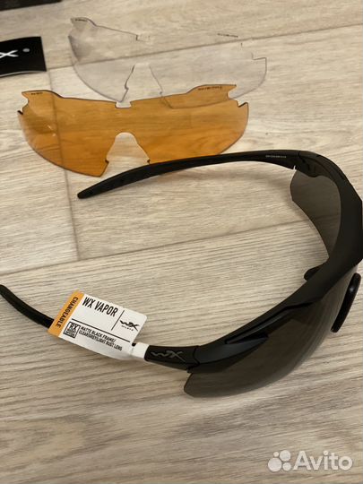 Wiley X Vapor 2.5 Grey/Clear/Light Rust Tan Frame