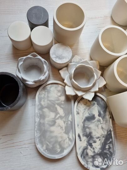 Стаканы из гипса