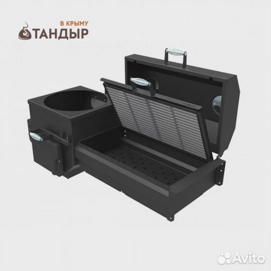 Крышка-гриль с чугунной решеткой для Искандер 400