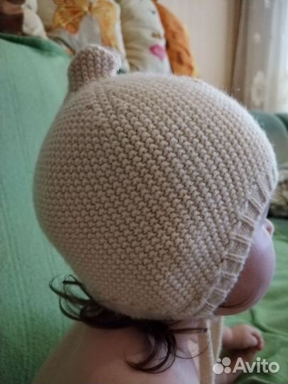 Новый классный вязаный чепчик