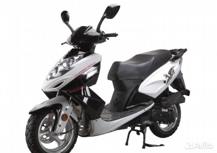 Скутер racer RC150T-15 stells(белый)