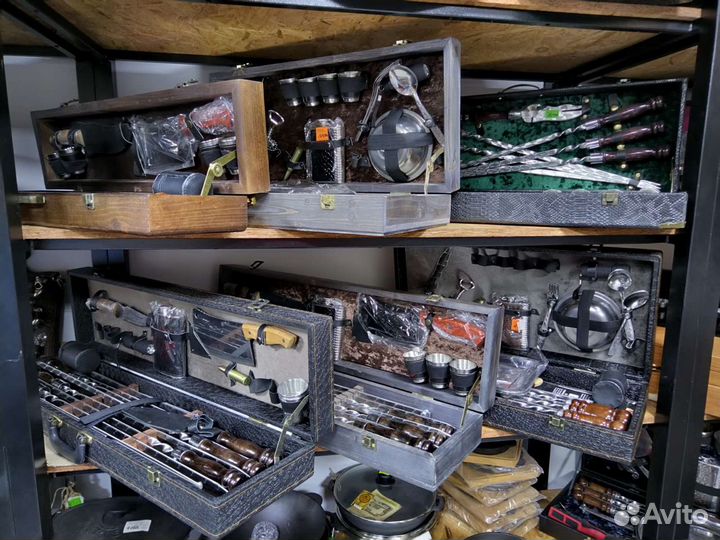 Шашлычный подарочный набор, шампуры