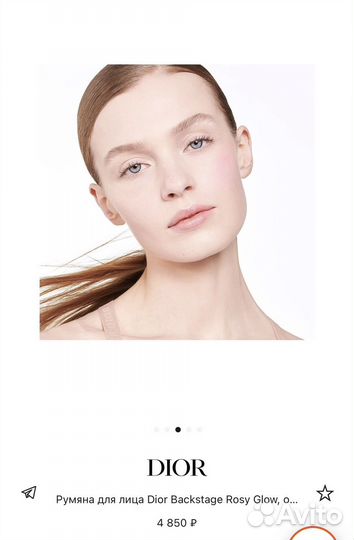 Румяна dior backstage 001