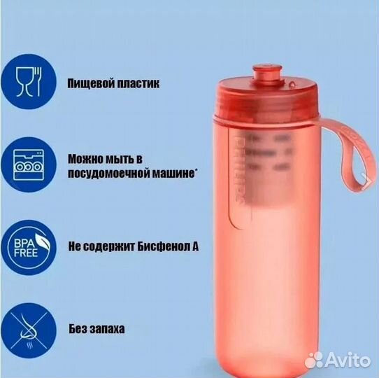 Бутылка для воды фитнес спорт philips GoZero AWP27