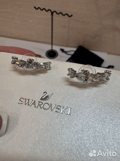 Серьги-каффы Swarovski Tennis