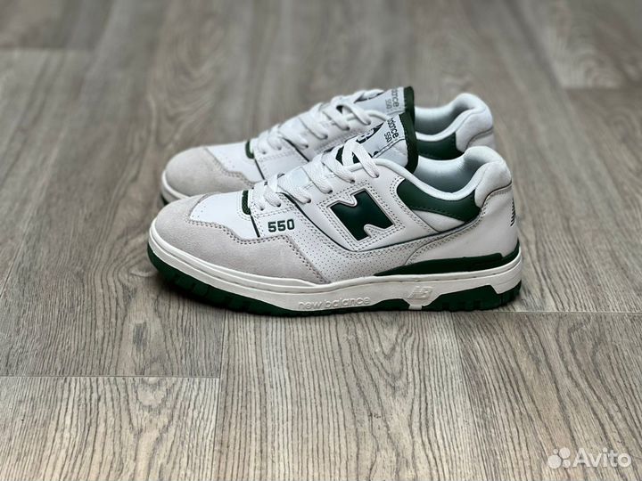 Кроссовки New Balance 550 White Green (36-45)