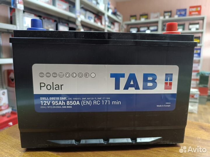 Аккумулятор 95 Ач TAB на Тойоту Ланд Крузер, Прадо