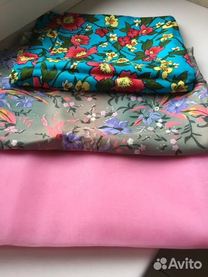 Ткани СССР Новые Шелк Вуаль Органза