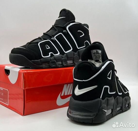 Кроссовки Air More Uptempo Black White