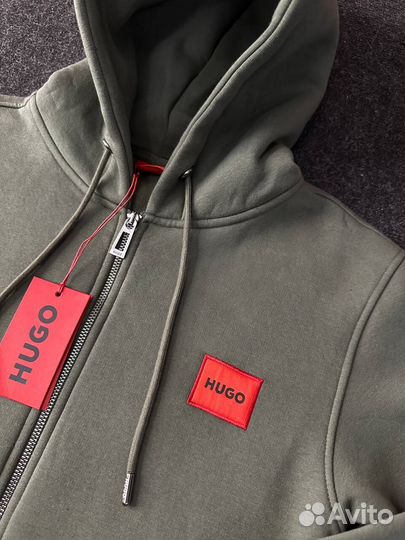 Зип худи Hugo Boss зеленое