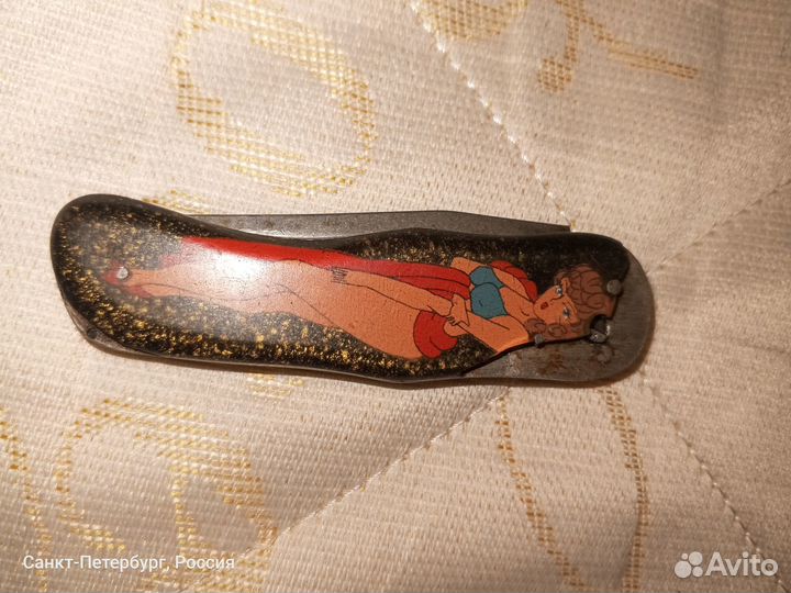 Нож складной СССР, ручная работа