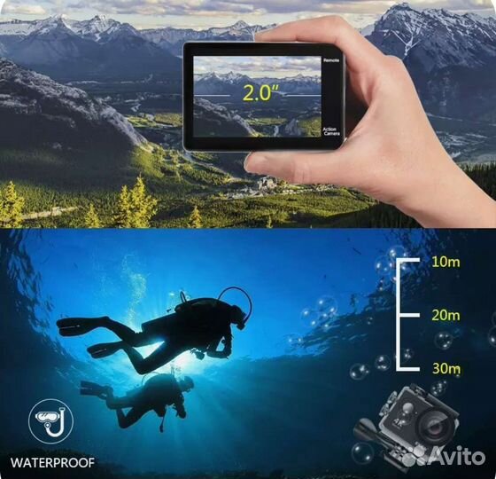 Экшен камера Eken H9R