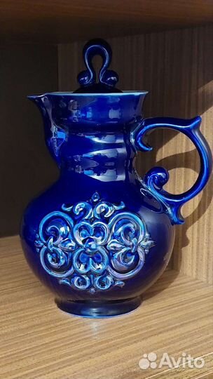 Кувшин кобальт Бронницкий завод Возрождение