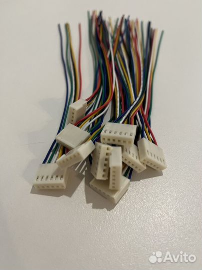 Разъем 6 pin плоский 20 см 10 шт, KF2510
