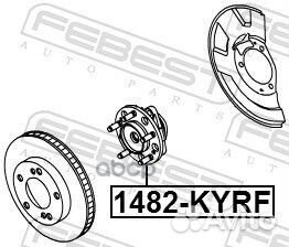 1482-kyrf ступица колеса передняя SsangYong Ky