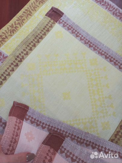 Салфетки сервировочные лен б/у