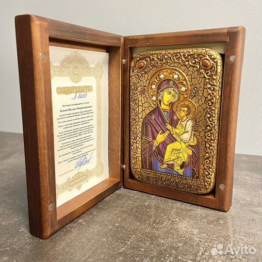 Икона «Скоропослушница» ручной работы