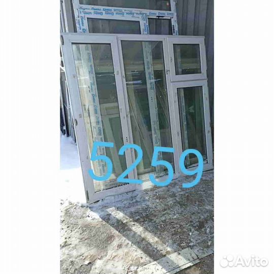 Окно бу пластиковое, 1760(в) х 1760(ш) № 5259