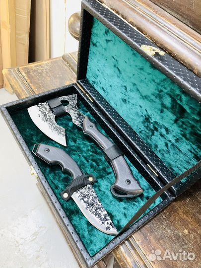 Мужской подарочный набор топор + нож