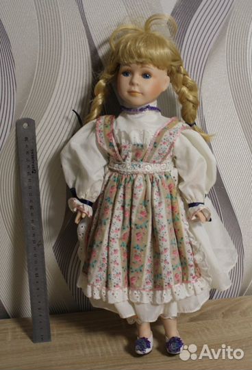 Кукла Девочка Фарфор Германия 40 см Коллекционная