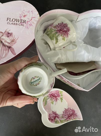 Чайные пары 2 шт новые в коробке фарфор