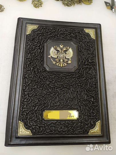 Кожаная папка a4