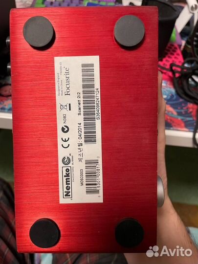 Аудиокарта focusrite Scarlett 2i2 1st gen