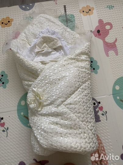 Конверт одеяло на выписку зимнее