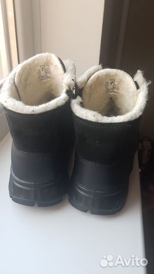 Ботинки ecco exostrike 37 зима(натур.кожа) мало бу