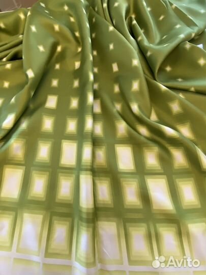 Ткань натуральный шёлк 100 подписной купон Prada