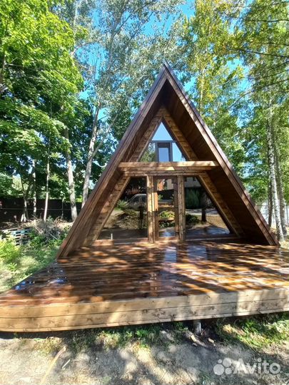 Строительство каркасных домов Домов a-frame бань