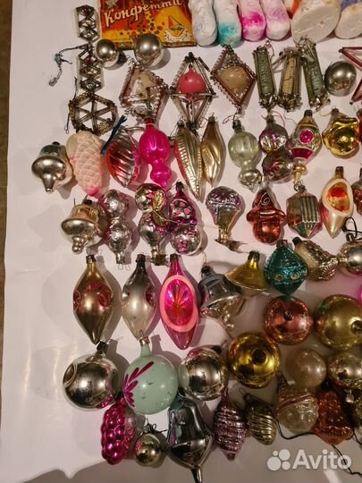 Ёлочные новогодние игрушки СССР 250 шт