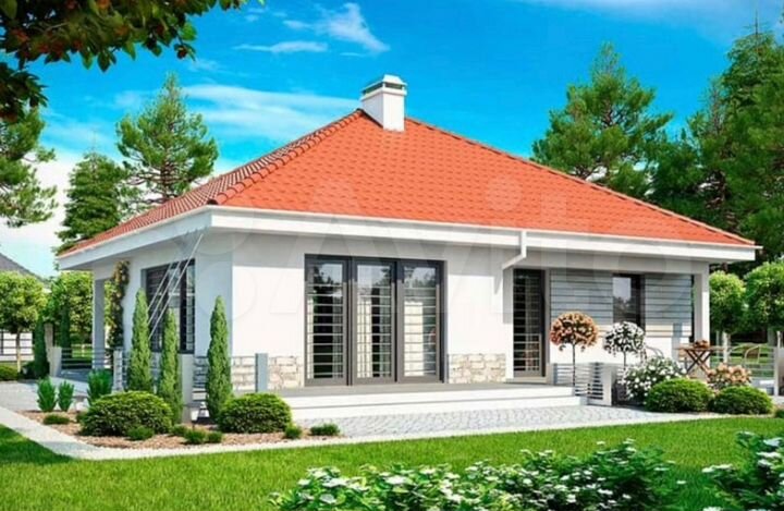 Коттедж 87 м² на участке 6 сот.