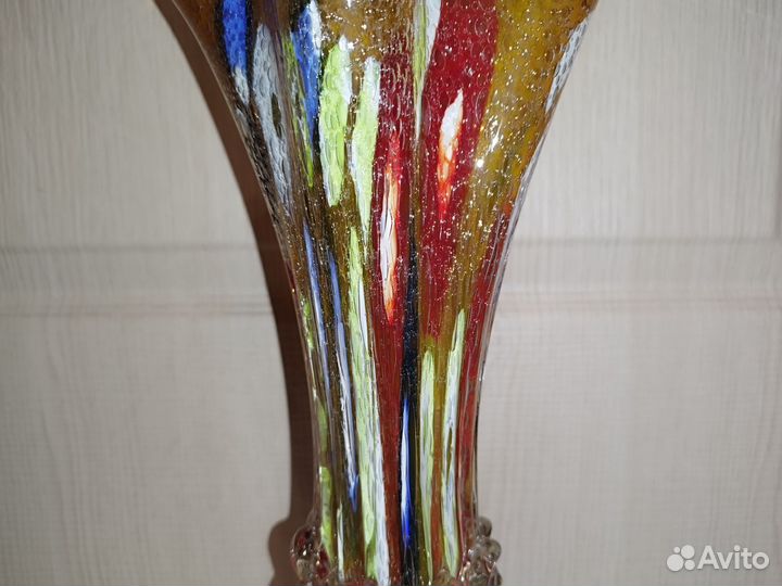 Ваза цветное стекло СССР