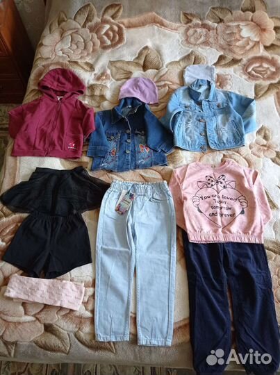 Вещи пакетом на девочку 110