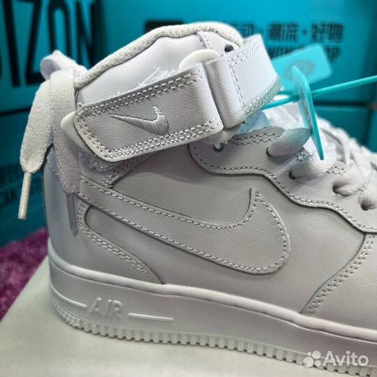 Nike Air Force mid white оригинал (poizon)
