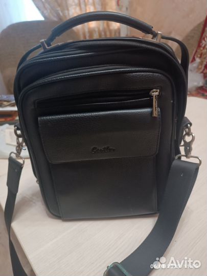 Барсетка кожаная мужская