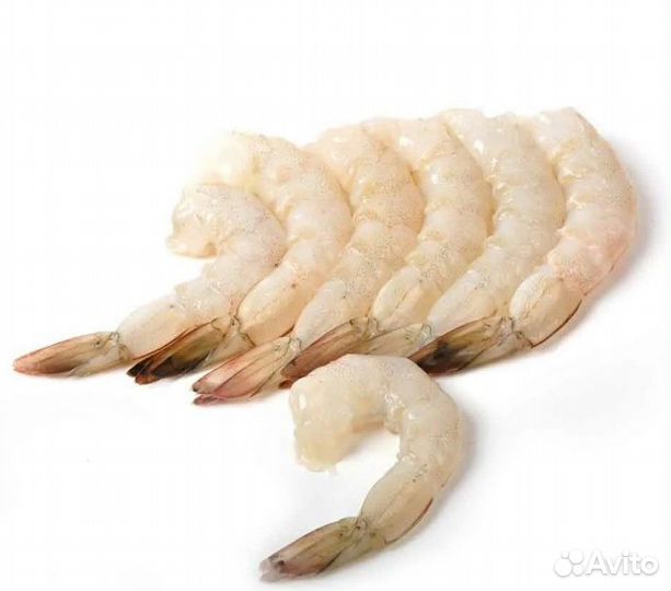 Креветки очищенные на хвосте
