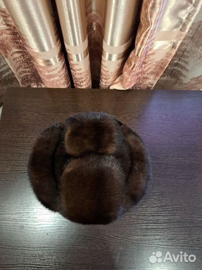 Норковая шапка мужская 58 размер