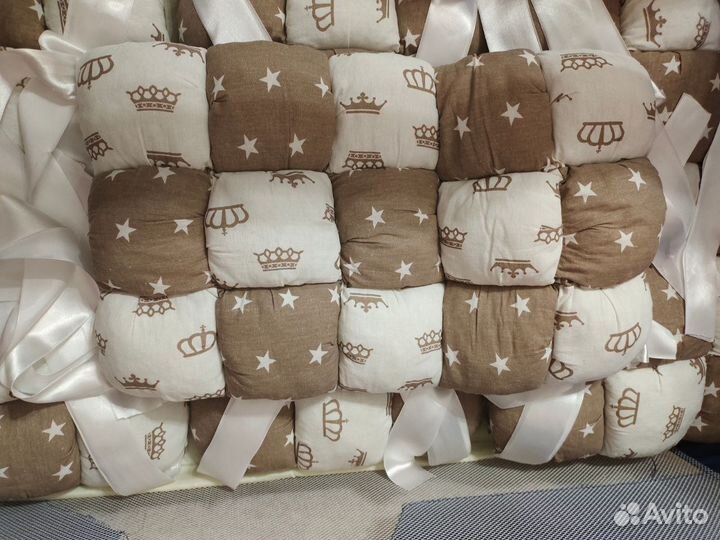 Бортики в кроватку бонбон бомбон