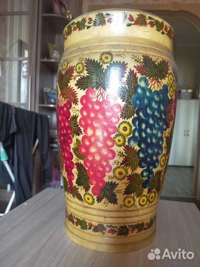 Ваза деревянная декоративная