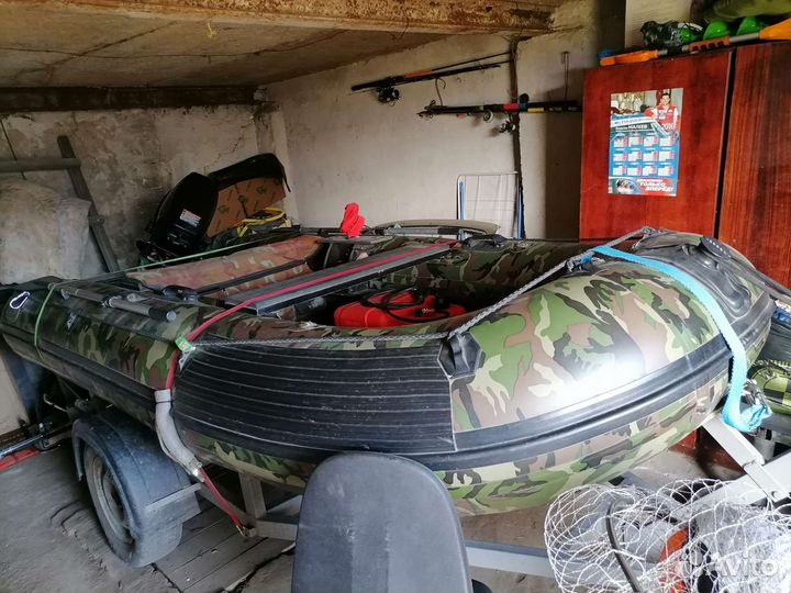 Продам лодку пвх Badger hl 370 с прицепом