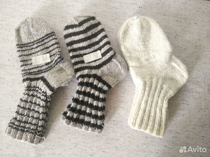 Носки женские вязаные из овечьей шерсти