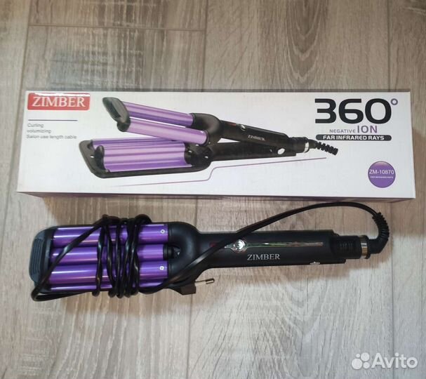 Плойка тройная для волос